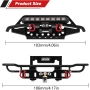 INJORA Anteriore Posteriore Paraurti Metallo Paraurti Set per TRX4M Bronco Upgrade 1/18 RC Crawler