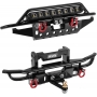 INJORA Anteriore Posteriore Paraurti Metallo Paraurti Set per TRX4M Bronco Upgrade 1/18 RC Crawler