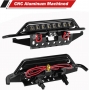 INJORA Anteriore Posteriore Paraurti Metallo Paraurti Set per TRX4M Bronco Upgrade 1/18 RC Crawler
