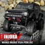 INJORA Anteriore Posteriore Paraurti Metallo Paraurti Set per TRX4M Bronco Upgrade 1/18 RC Crawler