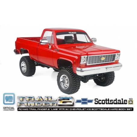 Trail Finder 2 LWB Chevrolet K10 Scottsdale rosso o nero RC4WD Set carrozzeria rigida