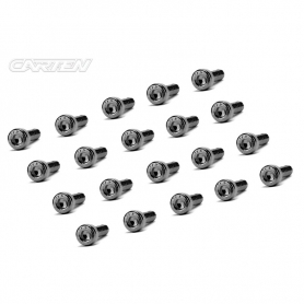 CARTEN Screw Set 12.9- CH M3x12(Black Nickel Coating) (20) Cylindrical head