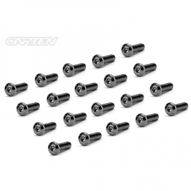 CARTEN Screw Set 12.9- BH M3x10(Black Nickel Coating) (20) Rounded head