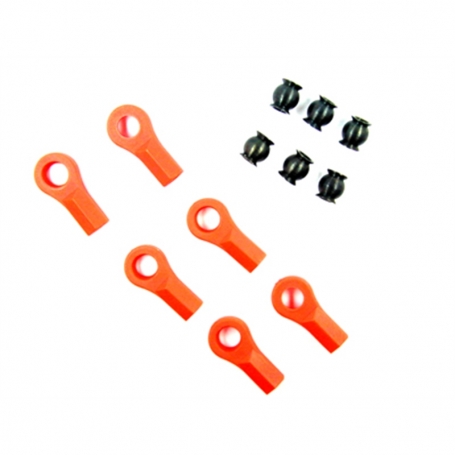 UNIBALL CON SFERA FLANGIATA IN ACCIAIO (6PZ) ARANCIO
