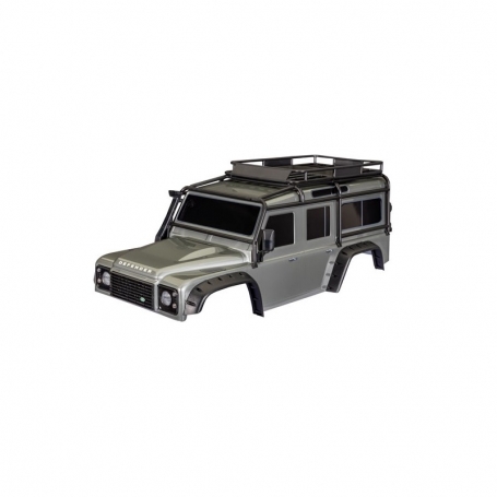 Carrozzeria TRX4 Defender verniciata Grigia completa di accessori clipless