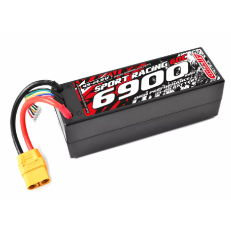 Team Corally 49146-X Batteria Lipo 6900Mah 4S 14,8V Power Racing 60c Hard Case - XT-90