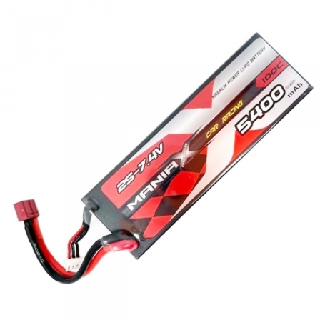 ManiaX 7.4V 5400mAh 100C 2S Lipo Car Racing