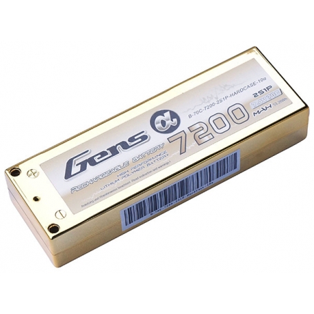 B-70C-7200-2S1P-H Gens Ace 7200mAh 7.4V 70C 2S1P