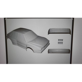 Carrozzeria Lancia Delta in ABS completa di viti di fissaggio (senza decals e accessori)