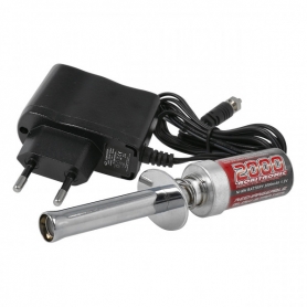 Avviatore di accensione Robitronic 2000mAh con caricabatteria