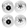 5 Lug Deep Dish Wagon 1.9" Steel Stamped Beadlock Wheels (White)