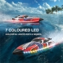 VOLANTEX Arrobolt LUMEN SR40 Brushless Boat ARTR RED con scafo illuminato a LED