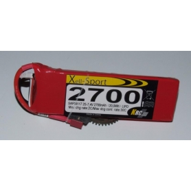 Lipo Xell-Sport 7.4V 2700MAH 2S 30C