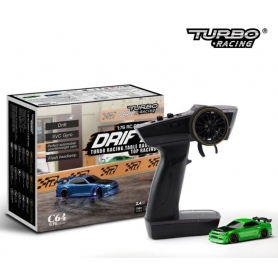 Micro Drift 1/76 Turbo Racing Verde