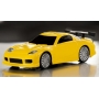 Micro auto Sport gialla 1/76 con radio Turbo Racing