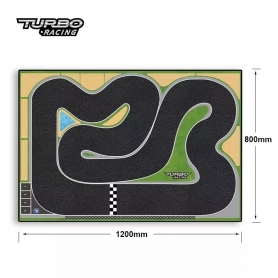 Pista Turbo Racing Per Modelli in Scala1/76  (80x120 cm)