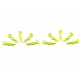 Piccola clip per  1/10 - giallo fluorescente (10) ARROWMAX