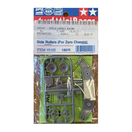 TAMIYA 15102 RICAMBI SUPPORTI + ROTELLE LATERALI Mini 4wd