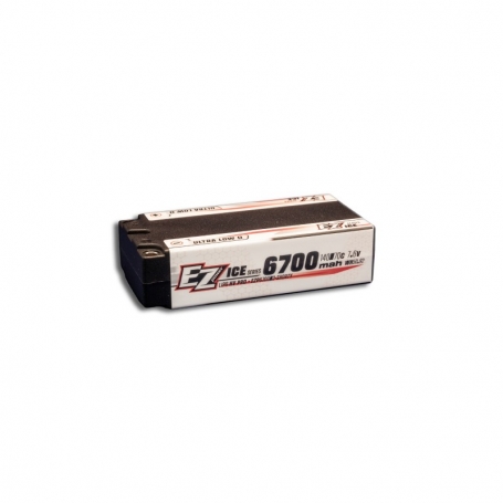 Ezpower Lipo 6700mah Shorty Long Run 7,6v 2s 140/70c HV PRO Ice Series - 5mm
