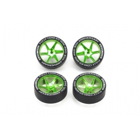 SET CERCHI VERDI GOMME DURE 30° ANNIVERSARIO