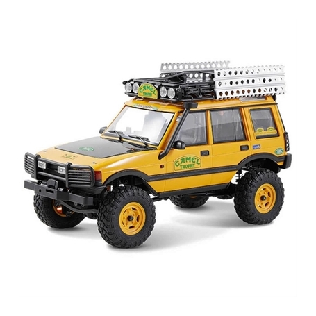 FMS 1/24 Land Rover Discovery prima generazione Camel Trophy RTR Giallo