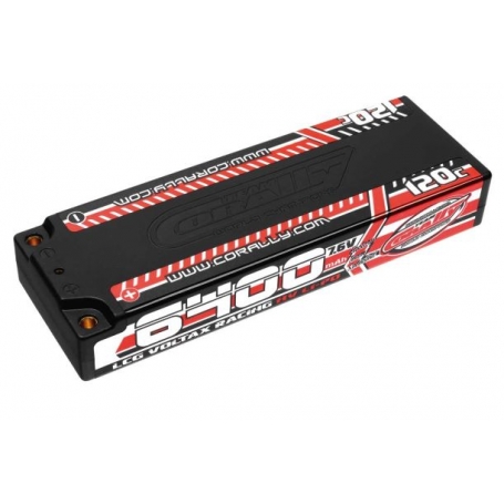TEAM CORALLY VOLTAX 120C HV 6400MAH 7.6V SH 4MM