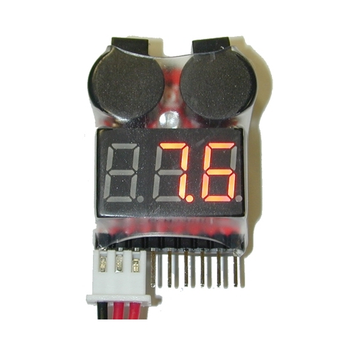EV-LiPo Alarm avvisatore acustico stato LiPo + indicatore voltaggio 2S-8S