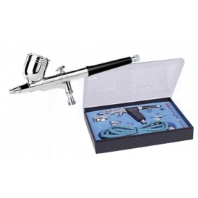 PISTOLA AREOGRAFO NIB130K AIRBRUSH Set 0,2/0,3/0,5mm 7ml 15-50 PSI