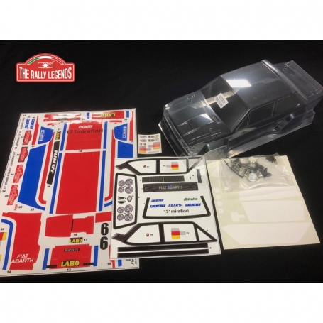 CARROZZERIA RALLY LEGENDS 1:10 ABARTH TRASPARENTE