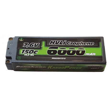 BATTERIA  MAX PRO KarboPower Graphene HVLi 7,6 6000 150c