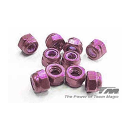 dado frenato in alluminio 3mm (10) rosa