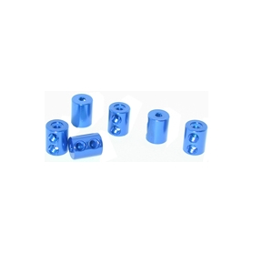 collarini x leveraggi doppio bloccaggio in alluminio (6) blu