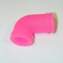 raccordo filtro aria 1/8 in silicone rosa