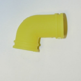 raccordo filtro aria 1/8 in silicone giallo