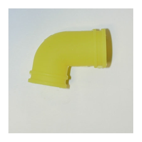 raccordo filtro aria 1/8 in silicone giallo