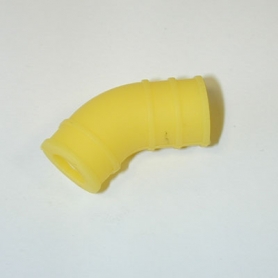 raccordo filtro aria 1/10 in silicone giallo