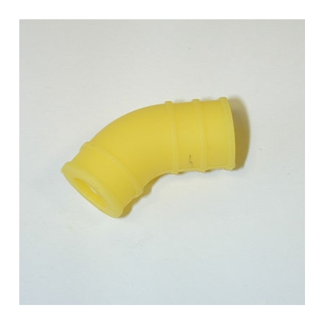 raccordo filtro aria 1/10 in silicone giallo