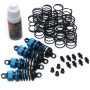 yeah racing set ammortizzatori 50mm per 1/10 touring shock gear (4) blu