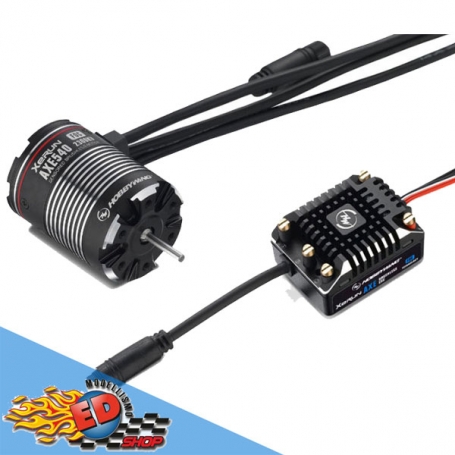 xerun axe 540-1200kv combo brushless 38020251 scaler crawler esc v1.1 + motore axe540 1200kv