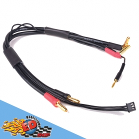 monkeykingrc cavo professionale per ricarica batterie 2s xh 30mm nero 30cm 12awg