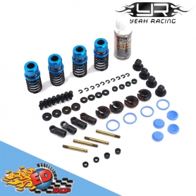 yeah racing set ammortizzatori 50mm per 1/10 drift spec (4) blu