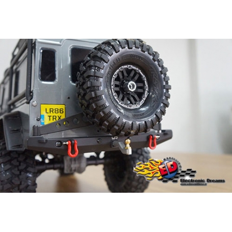 yeah racing gancio traino in alluminio e ottone x traxxas trx-4