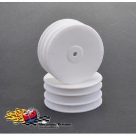 1/10 off-road cerchio anteriore bianco 4wd esagono 12mm