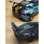 yeah racing alettone 1/10 drift / touring con supporto in carbonio regolabile 52x135mm tipo a