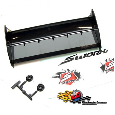 s-workz 1/8 off road speed wing alettone nero