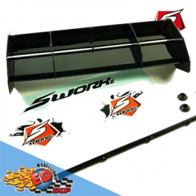 sworkz 1/8 off road formula 2.0 race wing (bk)