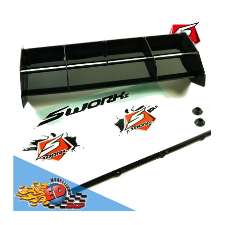 sworkz 1/8 off road formula 2.0 race wing (bk)