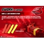 s-workz s350 velcro bloccaggio batterie colorati (4) 2x27cm rosso/giallo fluorescente)