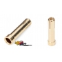 monkeykingrc connettori testa piatta 4/5x15mm battery plug (2) gold