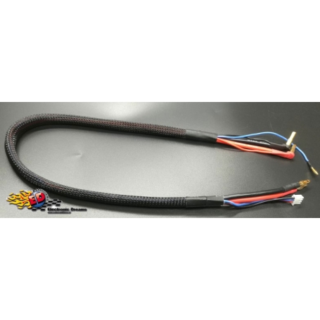 monkeykingrc cavo professionale per ricarica batterie 2s xh 30mm nero 60cm 12awg